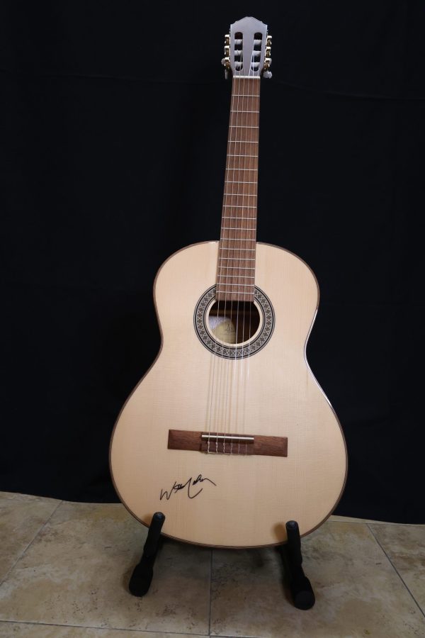 Acoustic Guitar Signed by Willie Nelson